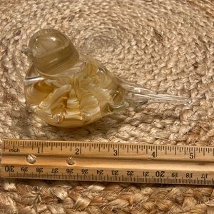 Vintage 1970’s Joe St Clair gold and cream colored bird